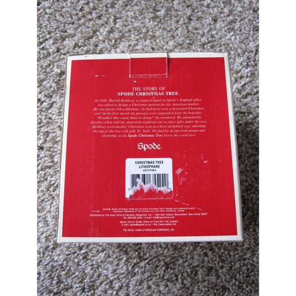 NEW Spode Christmas Tree Lithophane Tea Light Candle Holder Beautiful Ceramic - Picture 2 of 6